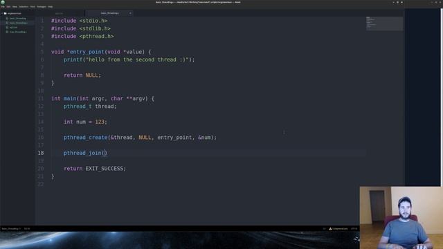 Threading Basics in C смотреть онлайн