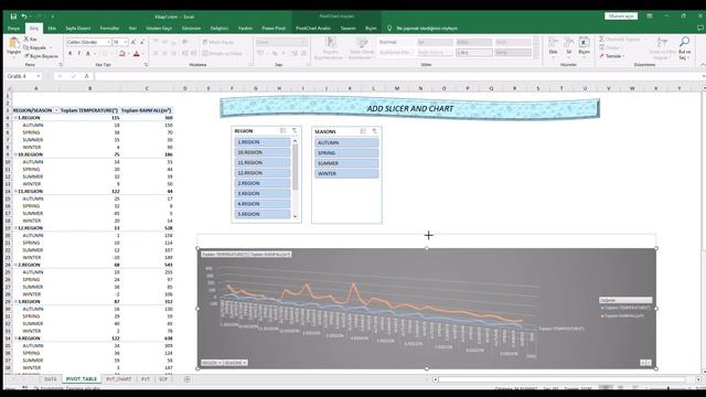 CREATE PIVOT TABLE-SLICER AND CHART WITH EXCEL VBA смотреть онлайн