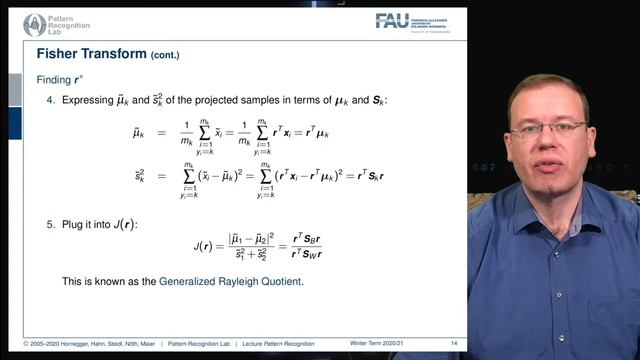 Pattern Recognition [PR] Episode 14 - Linear Discriminant Analysis - Original Formulation смотреть онлайн