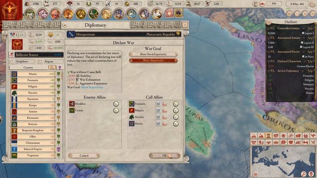 Imperator Rome - Tutorial Walk Through - Part 3 смотреть онлайн