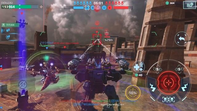 War Robots : Behemoth Power | Blitz, Invader, Nightingale, Ox Minos | Domination Gameplay смотреть онлайн