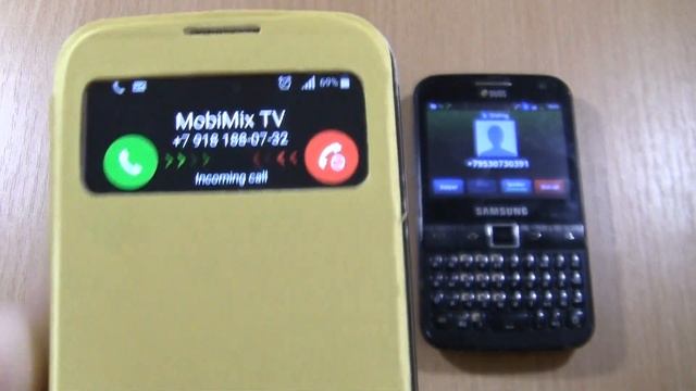 Incoming + Outgoing call at the Same Time Samsung Galaxy S4 + Samsung Galaxy Y Pro смотреть онлайн