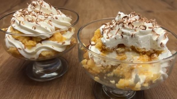 Hausgemachtes Dessert in 5 Minuten! Jeder sucht nach diesem Rezept! Einfach, schnell und lecker!