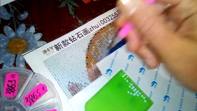 Алмазная вышивка. Как выкладывать картину из страз? смотреть онлайн