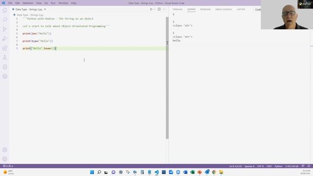 Python Data Types - Strings as an object смотреть онлайн