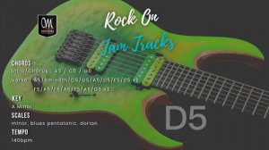 Screaming 80's Rock Guitar Backing Track in A Minor