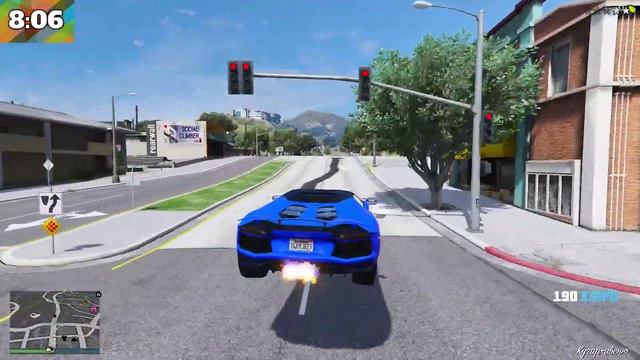 Самодельный Ламборгини уходит от полицейской погони! Полицейские Догонялки в ГТА 5 Онлайн!