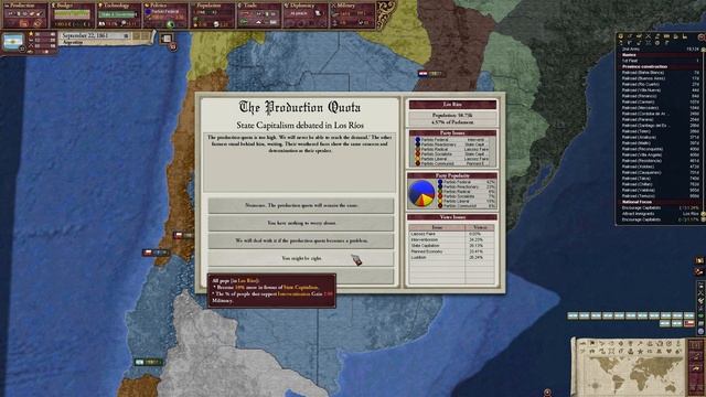 Let's play Victoria 2 HoD - Argentina (Pop Demand Mod) - part 23 смотреть онлайн