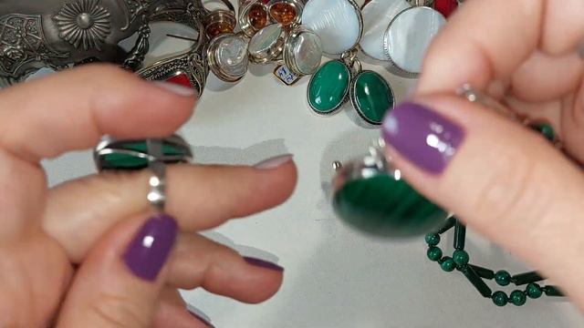 155. Серебряные украшения с шикарнейшими камнями!💎💍👌💖 смотреть онлайн