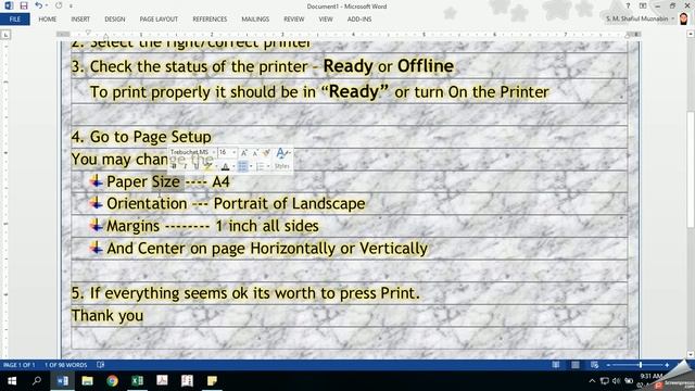 How to Print a Ms Excel file смотреть онлайн