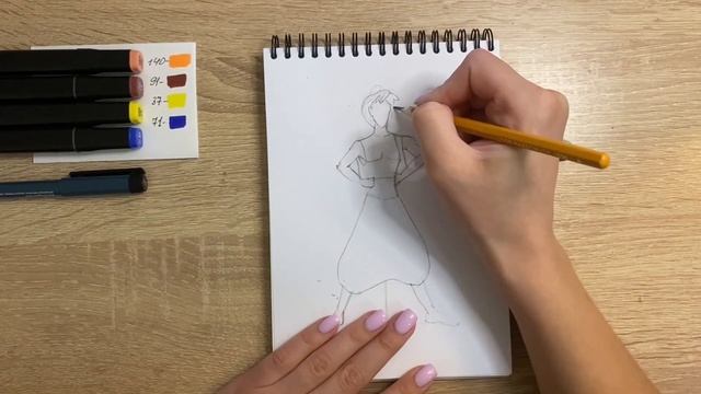 Как нарисовать Алладина карандашом и скетч маркерами | Рисунок для детей, поэтапно и легко смотреть онлайн