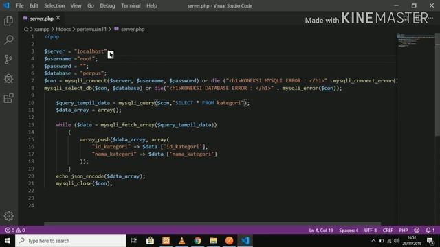 Pertemuan 11 Teknologi Web Servis | Tutorial JSON pada PHP смотреть онлайн