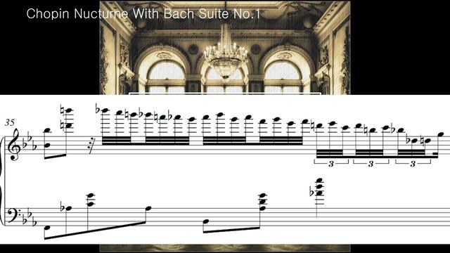 [연주회 앵콜곡 추천]Chopin Nocturne with Bach Suite No.1/Classic Arranged Version 바흐 무반주 첼로곡과 쇼팽 녹턴의 만남(+악보 смотреть онлайн