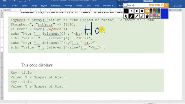 របៀបអានធាតុអារេ (stepping through each element in Array in PHP) смотреть онлайн
