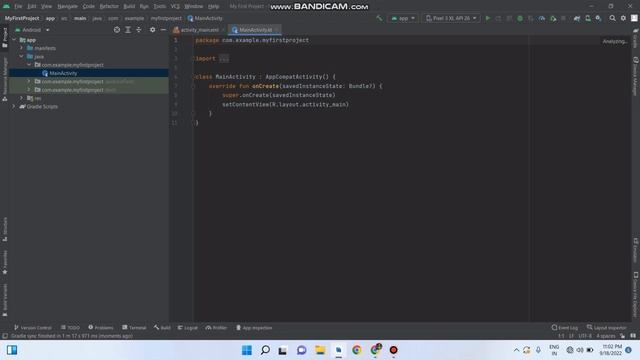 Create First Project in android studio using kotlin. смотреть онлайн