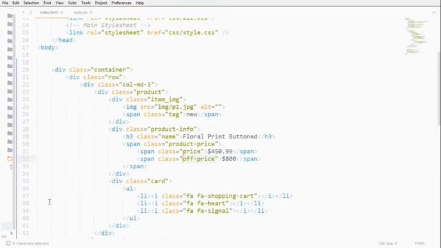 Responsive Ecommerce Product Grid Design Using HTML, CSS & Bootstrap смотреть онлайн