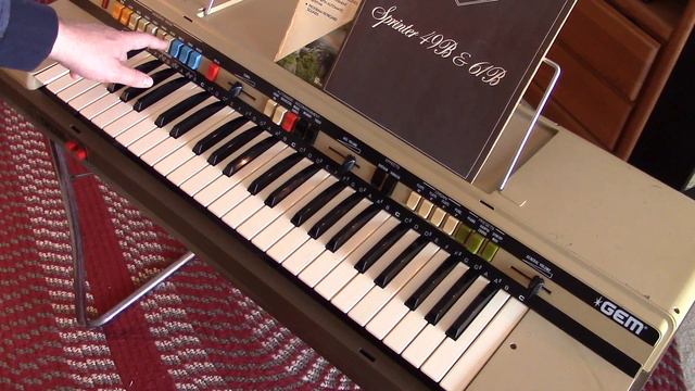 1982 GEM Sprinter 49B Vintage Combo Organ With Drum Machine смотреть онлайн