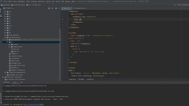 VUE + FIREBASE | CURSO COMPLETO | 21 - RENDER FUNCTION смотреть онлайн