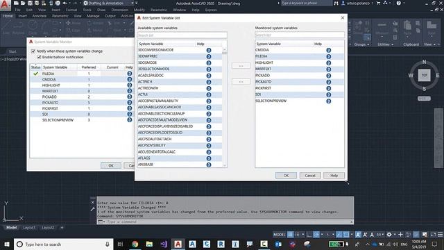 AutoCAD: Guardar y transferir a otra PC las variables del sistema смотреть онлайн
