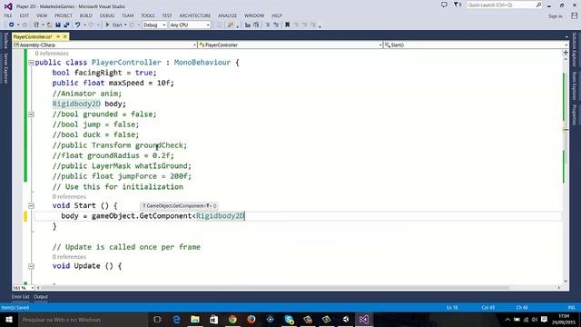 Unity - Personagem 2D Básico - 02 movimentando o personagem смотреть онлайн