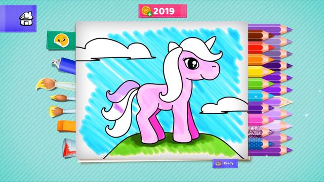 Tashi Coloring Book - game for little kids смотреть онлайн