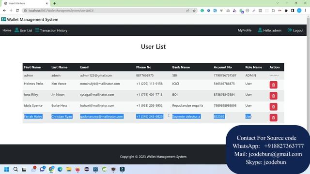 Wallet Management Project in java using jsp and servlet with source code смотреть онлайн