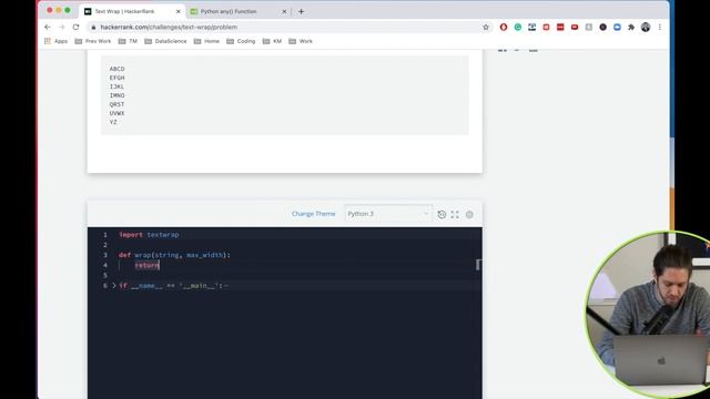 HackerRank - Text Wrap - Python смотреть онлайн