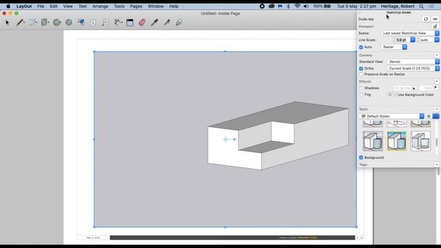 SketchUp - How to get rid of a background in layout смотреть онлайн