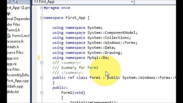 Visual C++ Tutorial 2 -Windows Forms Application: Mysql Connection Part 1 смотреть онлайн