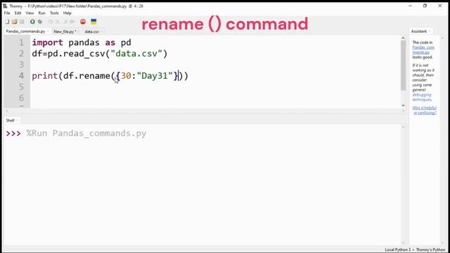 Python Tutorial for Beginners 17 | Pandas Useful Commands for Data Science смотреть онлайн