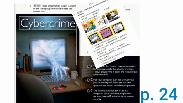 Grade 8. Cybercrime. Ex 2, 3 P. 24. English Plus