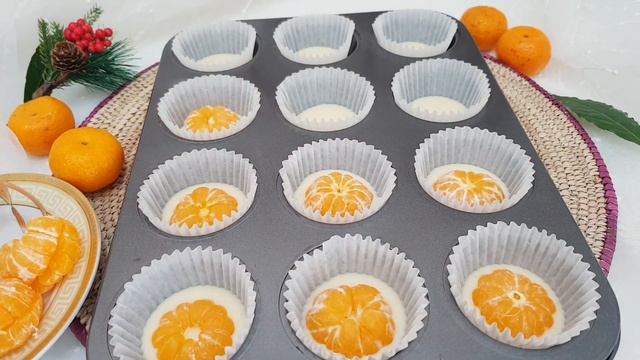 ?NEW! Новогодний Десерт 2022! Скорее сохраняйте рецепт!!! Мандариновые Кексики смотреть онлайн