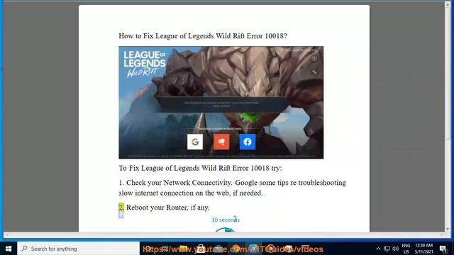 Fix League of Legends Wild Rift Error 10018 смотреть онлайн