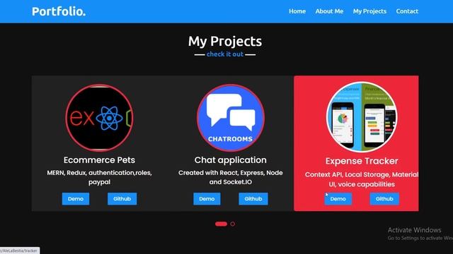 React Portfolio смотреть онлайн