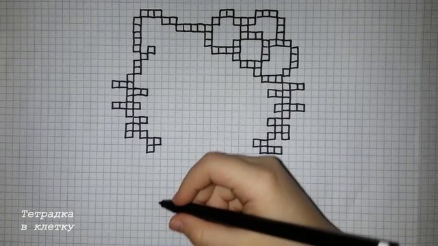 Рисунки по клеточкам # 51 Китти (Hello Kitty) смотреть онлайн