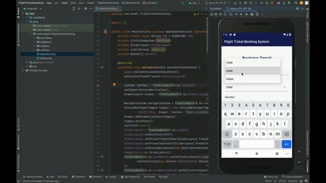 Flight Booking System | Android Project Tutorial | Android CRUD Project смотреть онлайн