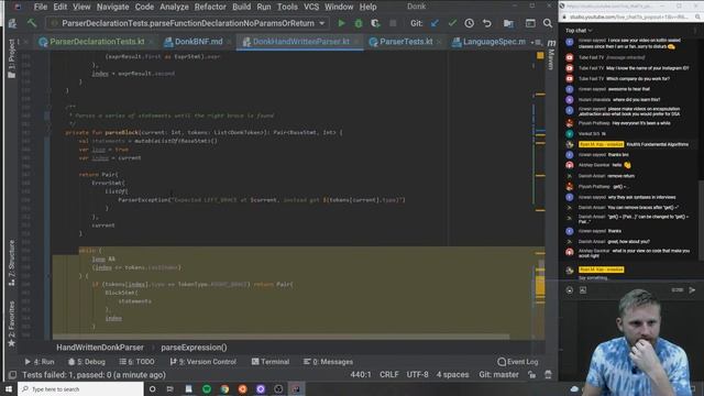 Creating A Programming Language W/ #Kotlin: Recursive Descent Parser W/ TDD Part 2 смотреть онлайн