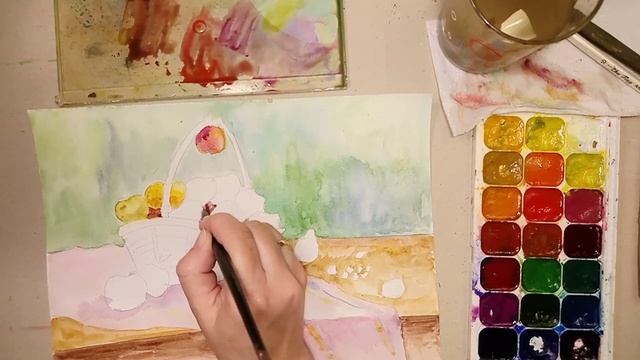 Анонс урока "Корзина с яблоками" смотреть онлайн