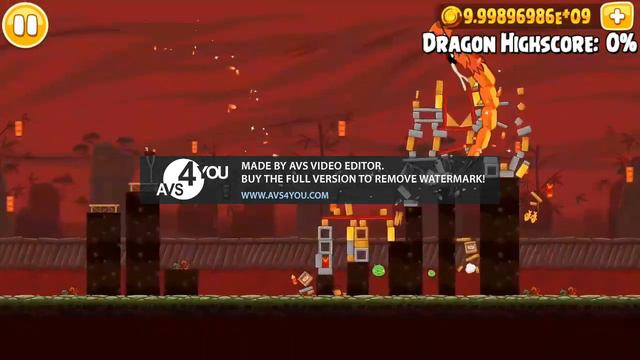 Angry Birds Seasons Year of the Dragon level 1-14 Mighty Dragon Any% смотреть онлайн