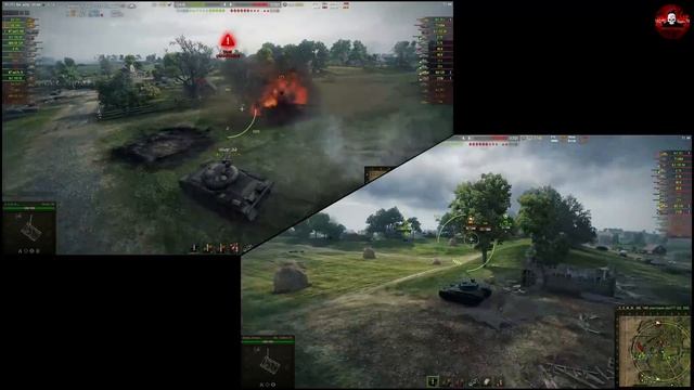 WOT это взвод (Объект 140, Batchat 25t)