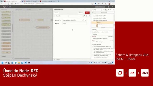 Štěpán Bechynský: Úvod do Node-RED смотреть онлайн