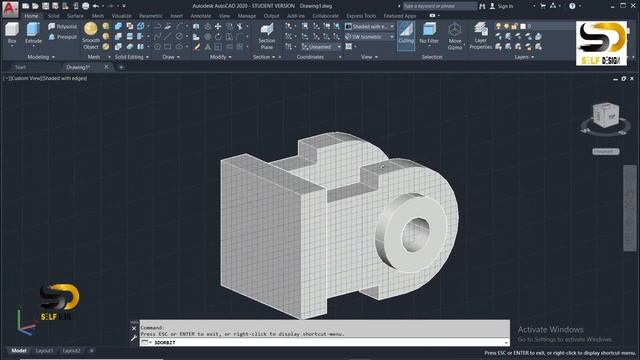 AutoCAD 3d tutorial #11 | Autocad tutorial for beginners | Autocad 3d part Design смотреть онлайн