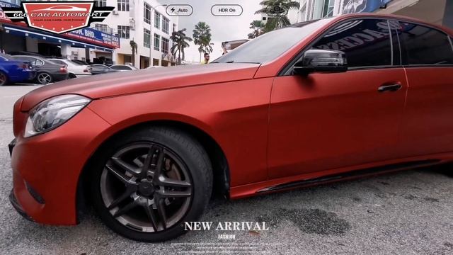 Roma Red full wrapping Mercedes E300 罗曼尼红改色膜 premium quality XISE Bubble free wrap sticker?? смотреть онлайн