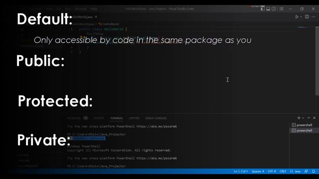 Java - Access Modifiers смотреть онлайн