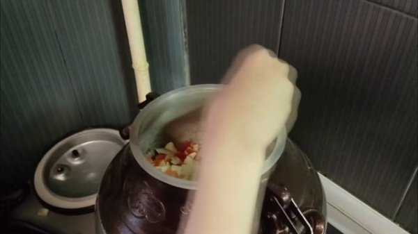 Афганский казан, готовим борщ. Russian borscht.