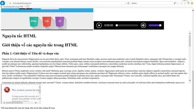 Web Frontend - Bài 8: Iframe, Object, Embed, SVG смотреть онлайн