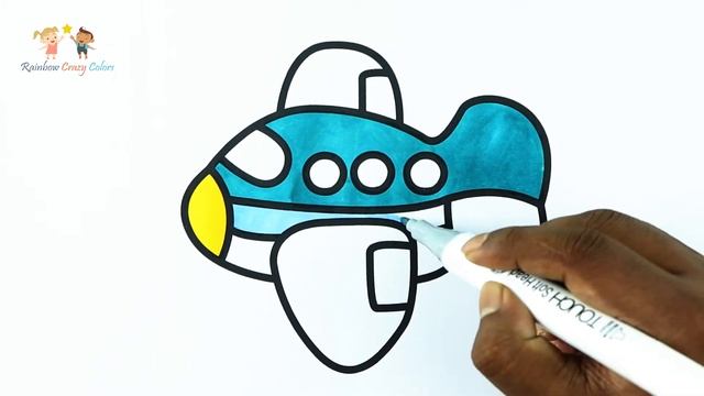Plane coloring pages | Plane Coloring Book for Kids | Plane #Coloring Page for #Kids смотреть онлайн