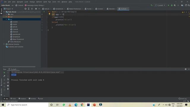 #4.1 if /else if and else Statement in kotlin /kotlin tutorial/by point of education смотреть онлайн