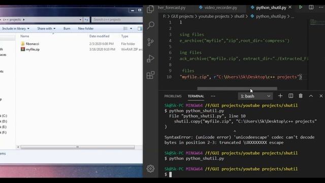 Python Shutil Tutorial: How To CUT, COPY,PASTE AND COMPRESS The Files смотреть онлайн