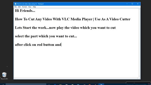 How To Cut Any Video With VLC Media Player | Use As A Video Cutter (Simple & Quick Tutorial) смотреть онлайн